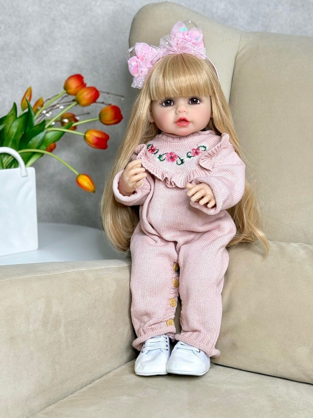 Кукла Реборн виниловая 55см (FA-309A1)