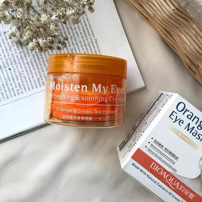 Тканевые маски для кожи вокруг глаз с экстрактом апельсина, 36 шт