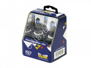 Автолампа H27W2 12V (PGJ13) Маяк  +30% Active Super White 72727\2ASW+30 (к-т)