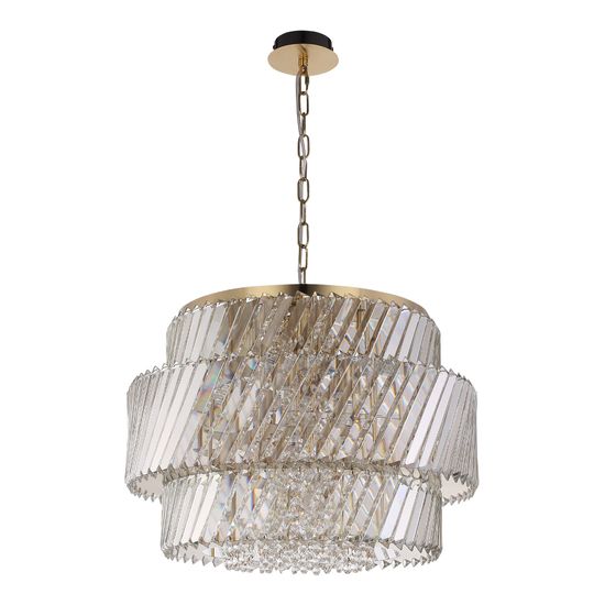 SL6138.303.12 Светильник подвесной ST-Luce латунь/прозрачный E14 12*40W RITZ