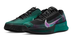 Мужские кроссовки теннисные Nike Air Zoom Vapor 11 Premium - black/deep jungle/clear jade/multi-color