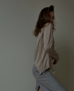 Лонг льняной бежевый с рельефами