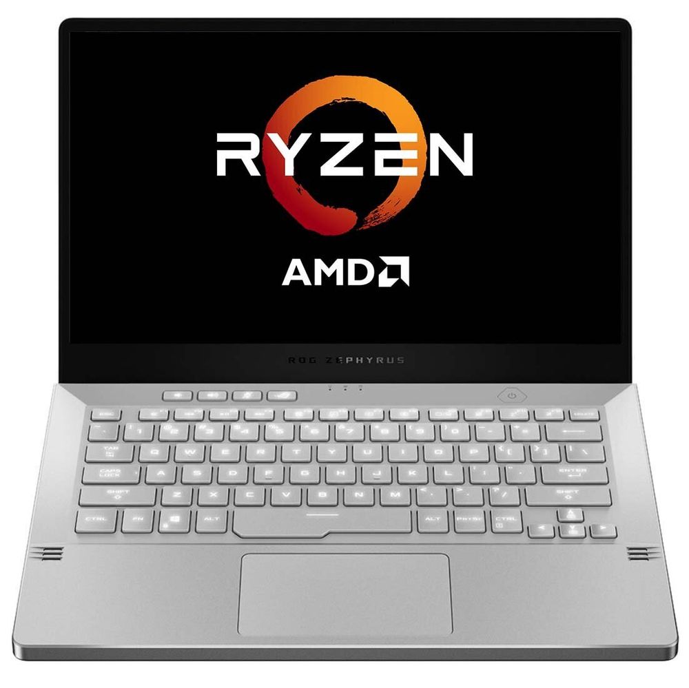 Ноутбук ASUS ROG Zephyrus G14 GA401QM-211.ZG14, 14&amp;quot; (1920x1080) IPS 144Гц/AMD Ryzen 9 5900HS/16ГБ DDR4/1ТБ SSD/NVIDIA GeForce RTX 3060 6ГБ/Windows 10 Home/Английская клавиатура, белый [90NR05S2-M03800]