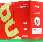 Кабель сетевой Buro UTP cat6 0.57мм 305м серый (BU-COP-057)