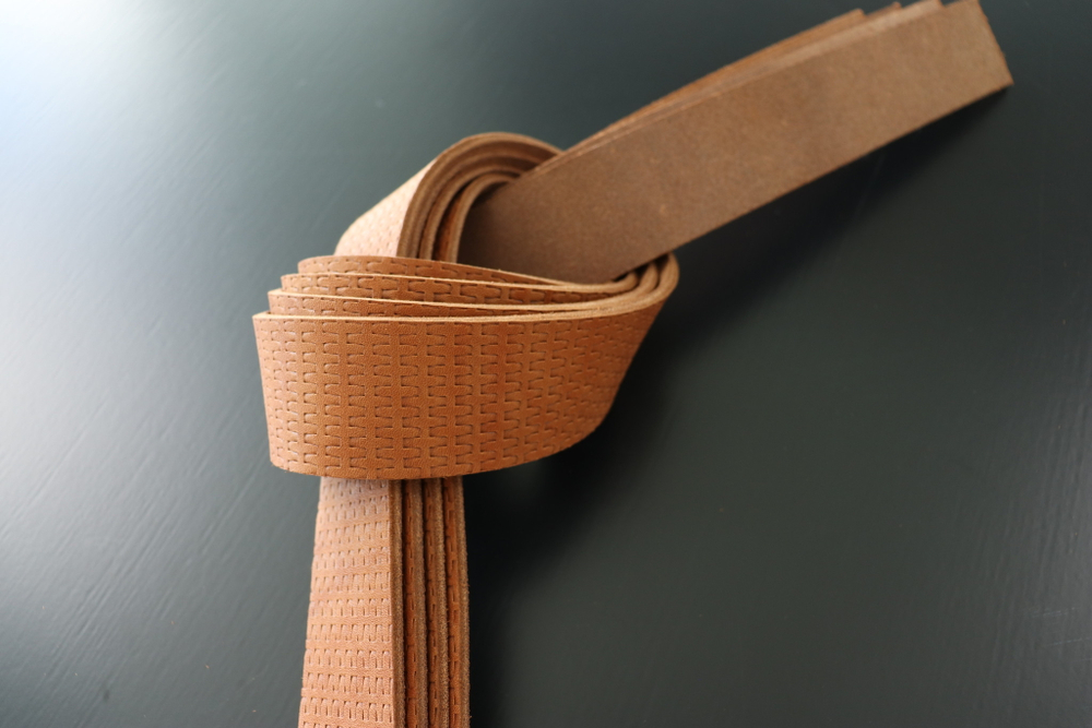 Ременная заготовка Коньяк + Плита Плетение