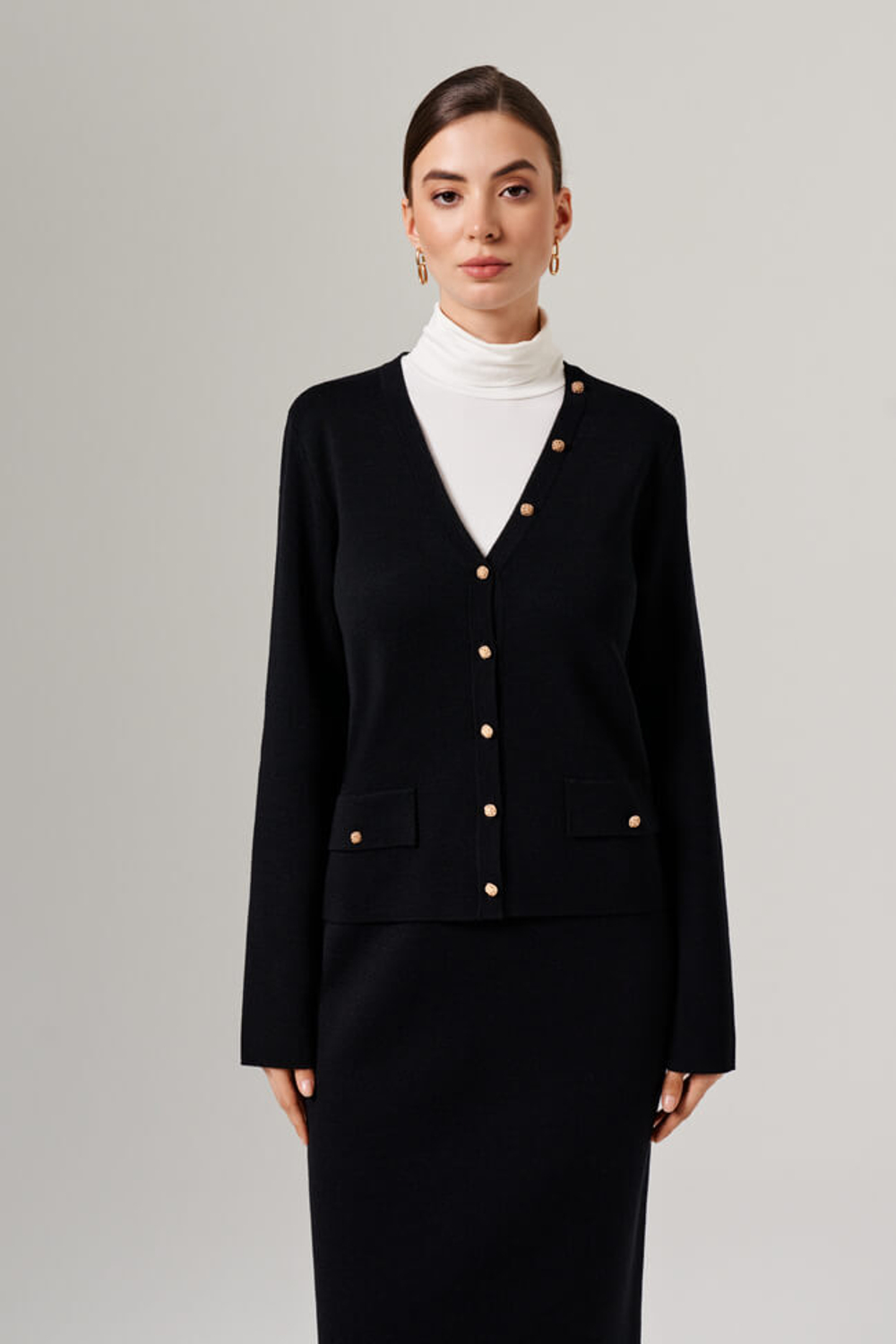 1900 Кардиган женский (черный)