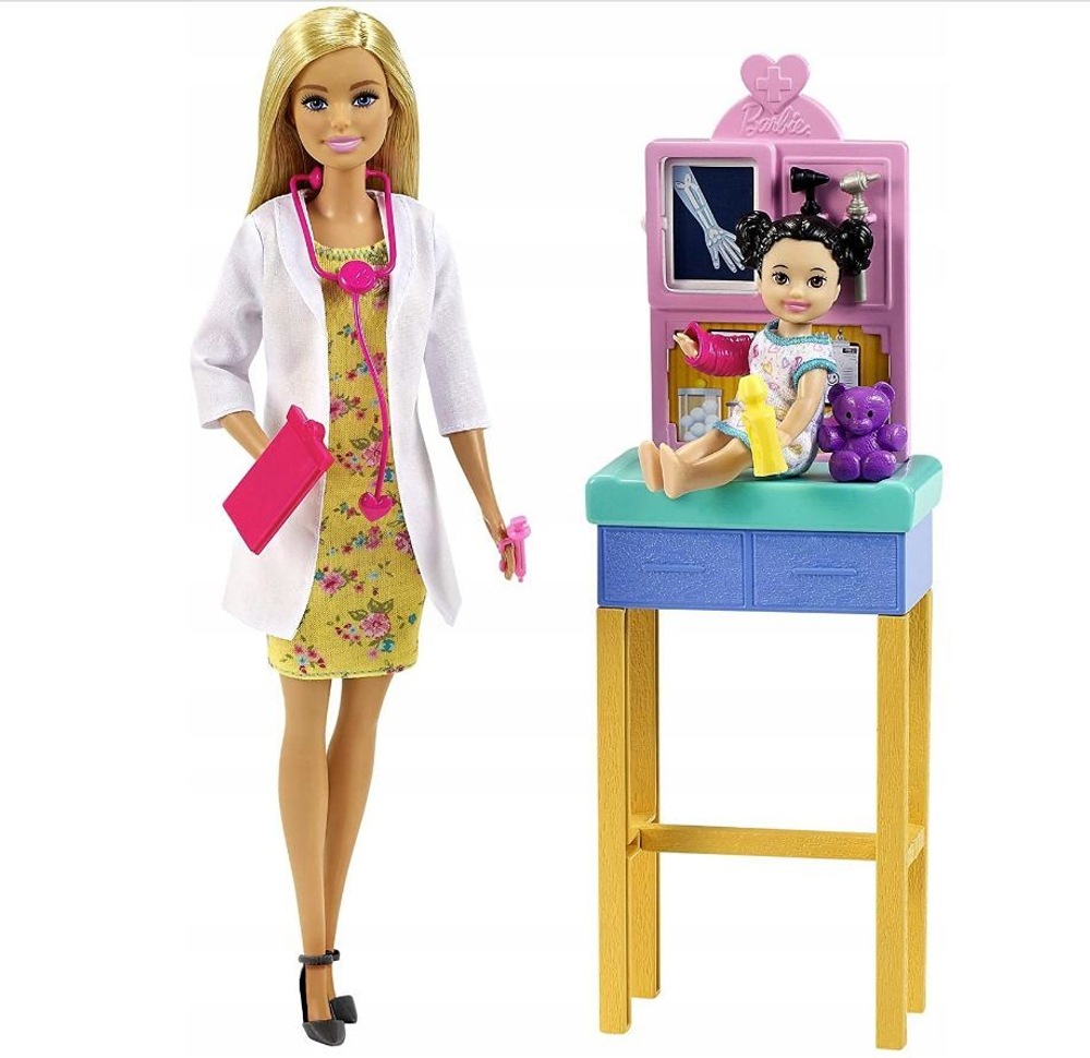 Barbie Игровой набор Детский сад:Кукла, питомцы и аксессуары