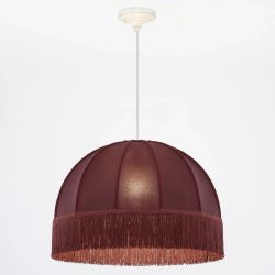 Citilux Базель CL407023 Подвесной светильник патина с красным абажуром