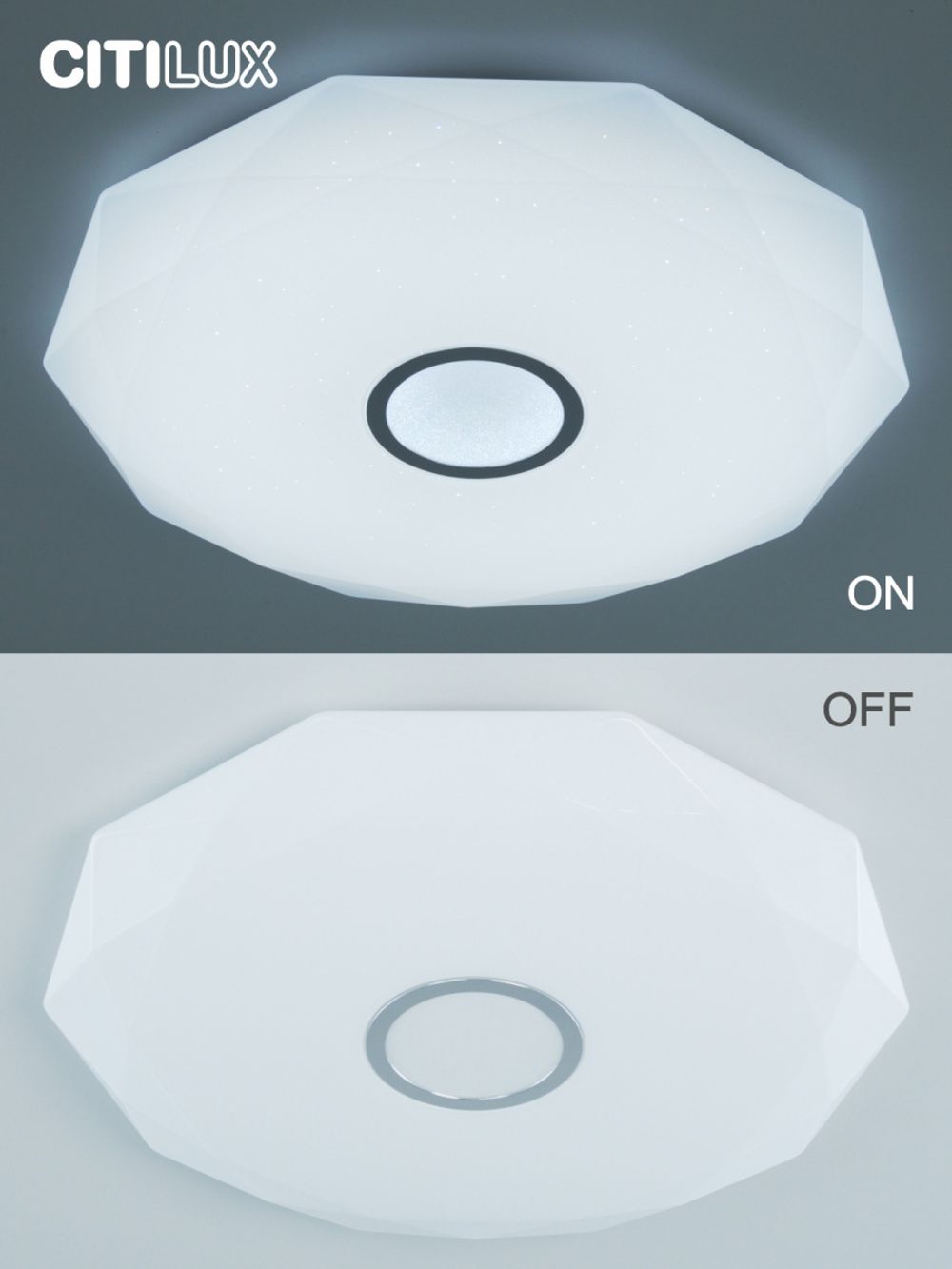 Citilux Диамант Смарт CL713A100G Умная люстра Хром