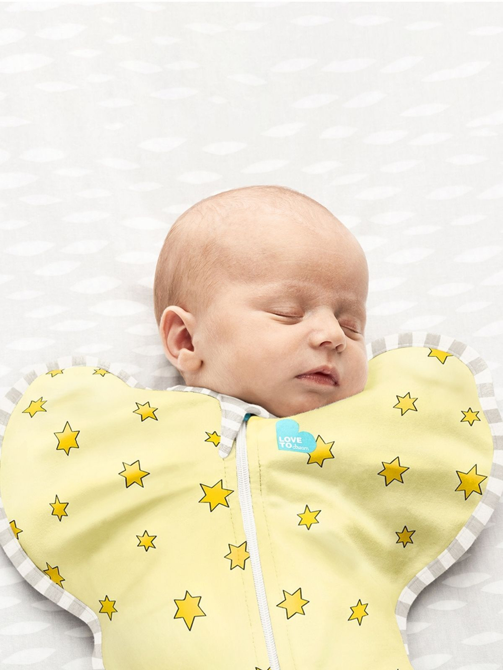 Комбинезон-мешок 1-го этапа Love To Dream Swaddle UP Bamboo LITE. Жёлтый (Yellow). Суперзвезда