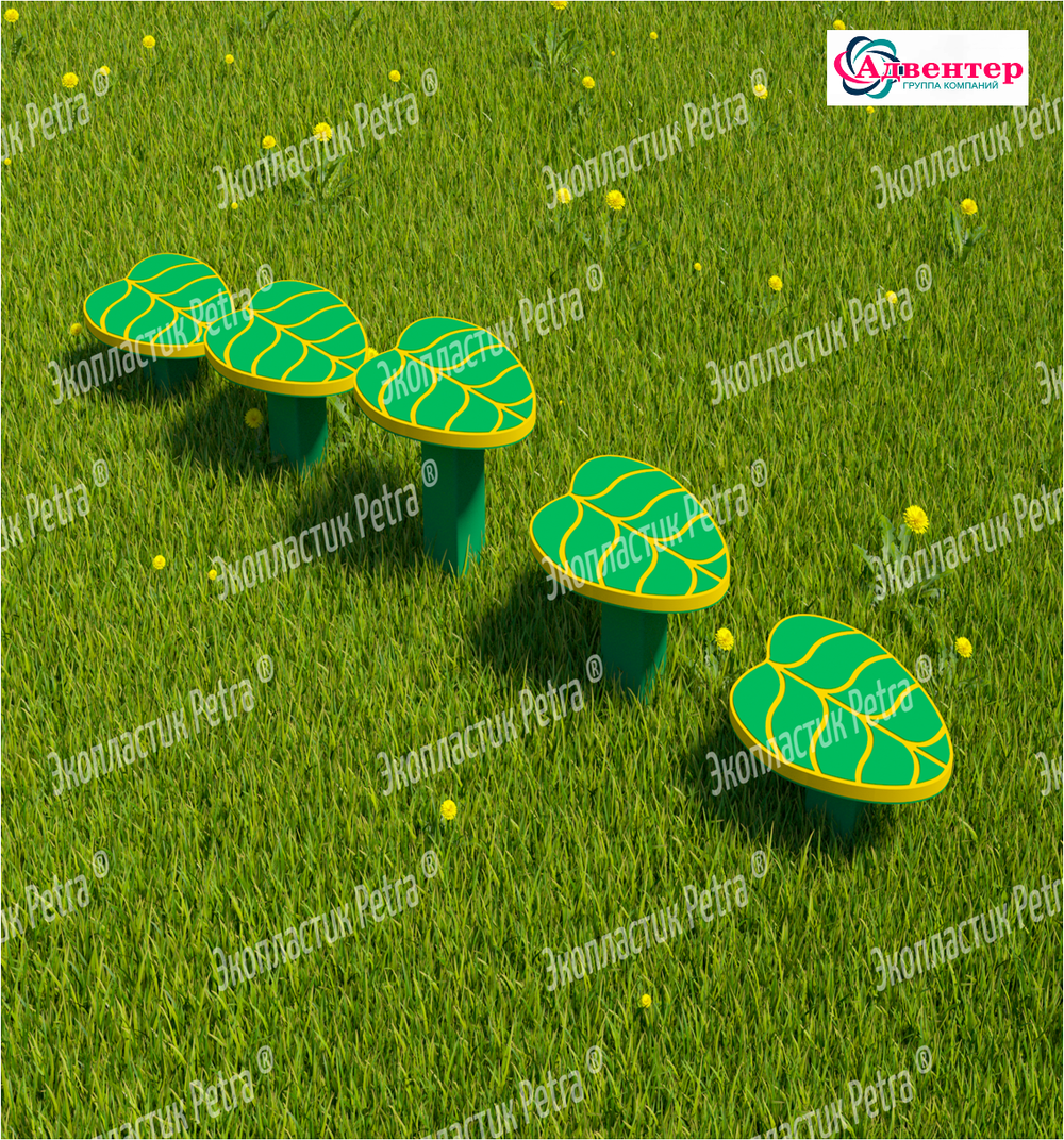 Полоса препятствий уличная из экопластика