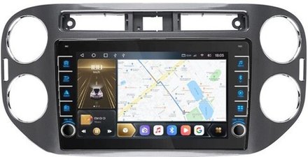 Магнитола для Volkswagen Tiguan 2011-2017 - Carmedia OL-9908-2 (крутилки) QLed, Android 10, ТОП процессор, CarPlay, SIM-слот