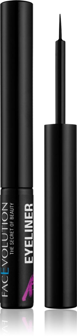 FacEvolution Hairplus - Жидкая подводка для роста ресниц с активными компонентами оттенок Black, 1 ml