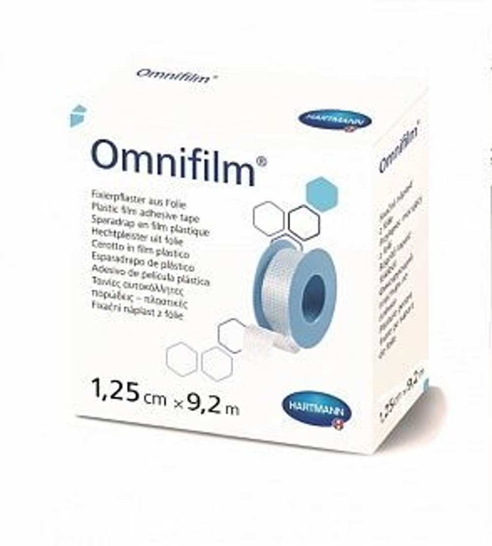 OMNIFILM-фикс.пластырь из прозрачной пленки 1,25см х 9,2м 1шт.