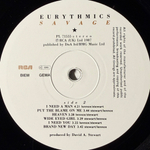 Eurythmics - Savage (Германия 1987г.)