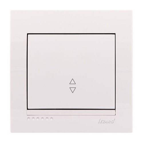 DERIY 702 0202 105 Выключатель проход. со вставкой  бел