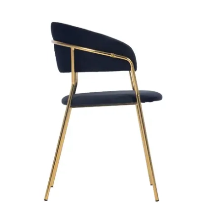 Стул Bradex Home Turin чёрный с золотыми ножками