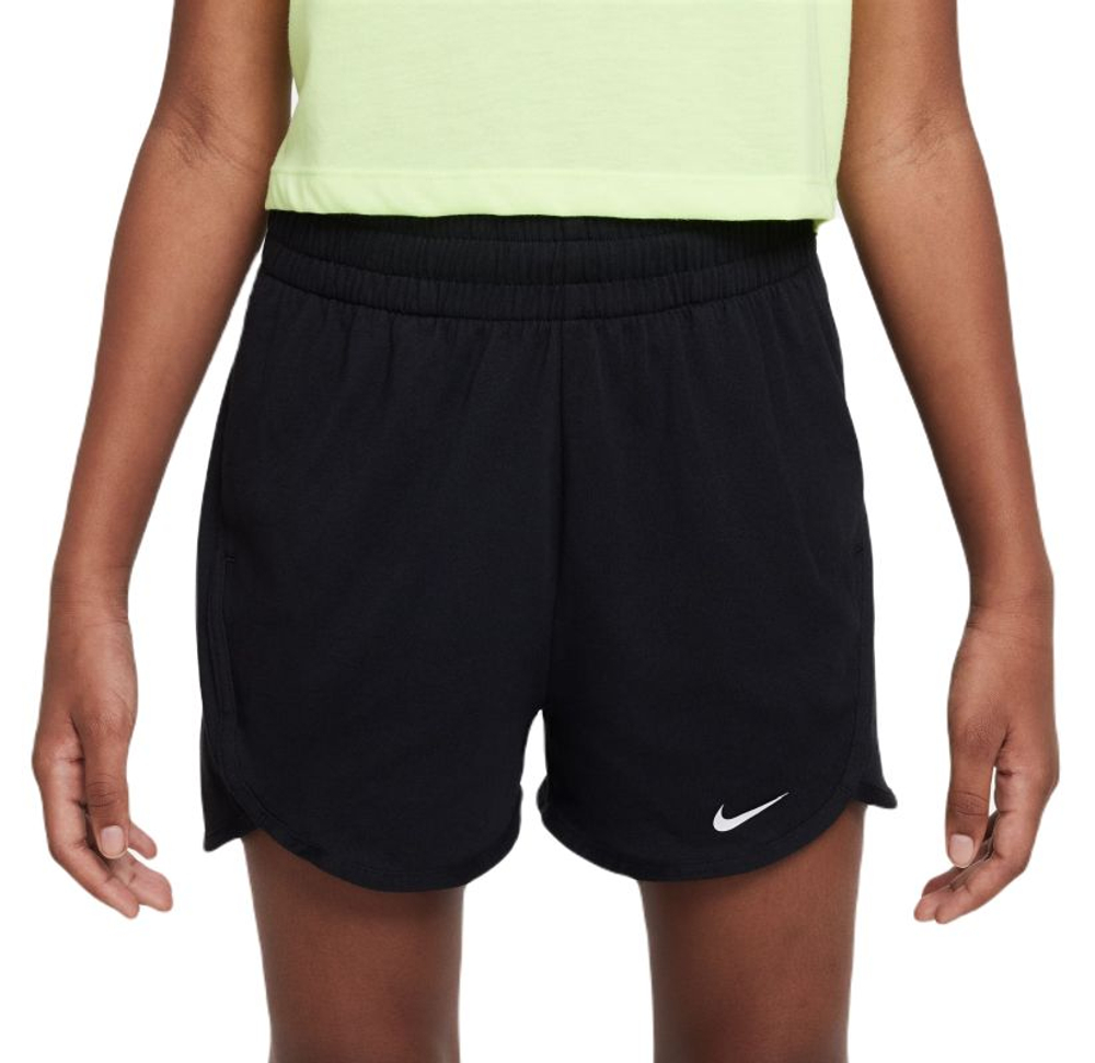 Детские шорты Nike Dri-Fit Breezy High-Waisted Training - black/white