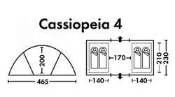 Палатка FHM Cassiopeia 4