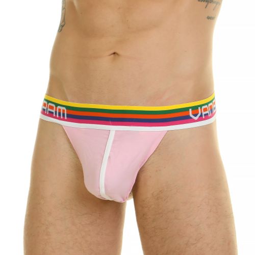 Мужские трусы тонги розовые Van Baam 44863