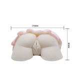 Вагина с анусом под приподнятой юбочкой (Цвет: телесный)