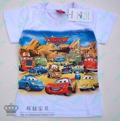 Футболка детская с принтом Тачки