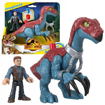 Игровой набор Imaginext Jurassic World - Фигурки Теризинозавр + Оуэн - Мир Юрского Периода GVV63