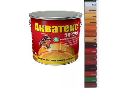 Покрытие защитно-декоративное Акватекс белый (10л)