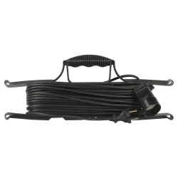 Удлинитель силовой 20м на рамке Intro UF1200 без заземления 1 розетка ПВС 2x0.75мм, строительный садовый для газонокосилки и триммера