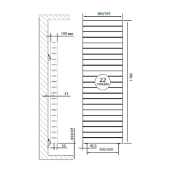 Радиатор Royal Thermo PianoForte Tower Silver Satin