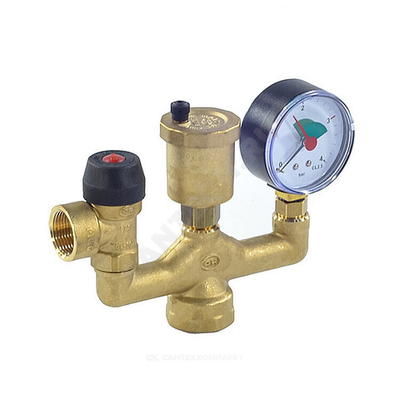 Группа безопасности котла Safe латунь ВР 1" 3 бар до 75 кВт OR 0503.525