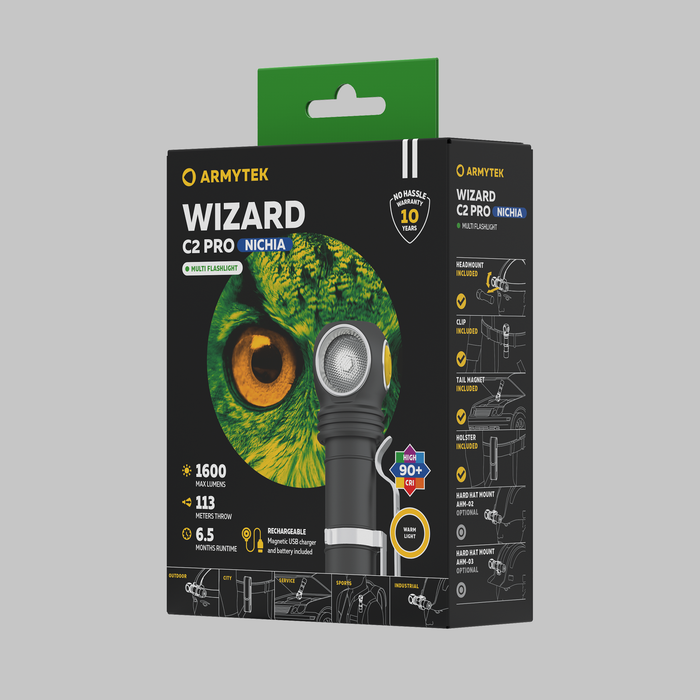 Фонарь Armytek Wizard C2 Pro Nichia Warm (F06801W)