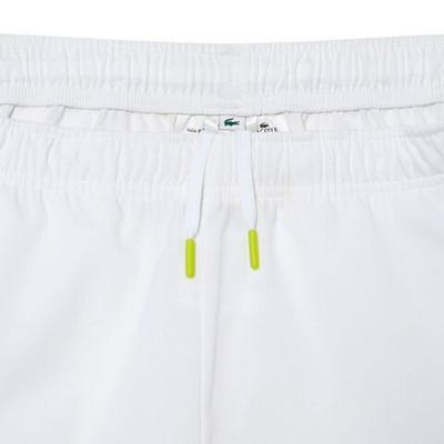 Мужские теннисные шорты Lacoste Recycled Polyester Tennis Shorts - white/green/yellow