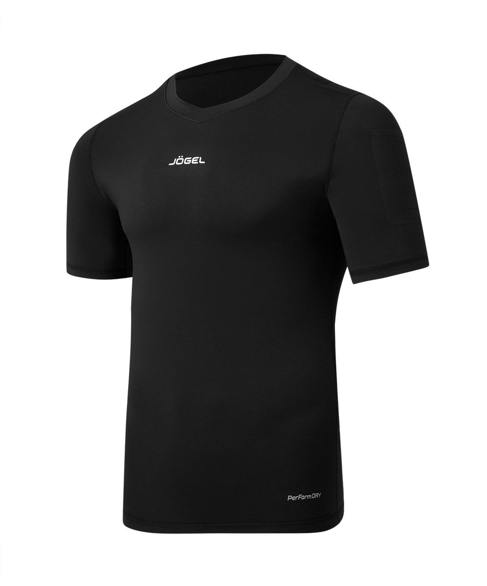 Футболка компрессионная судейская PerFormDRY Referee Baselayer Tee SS, черный