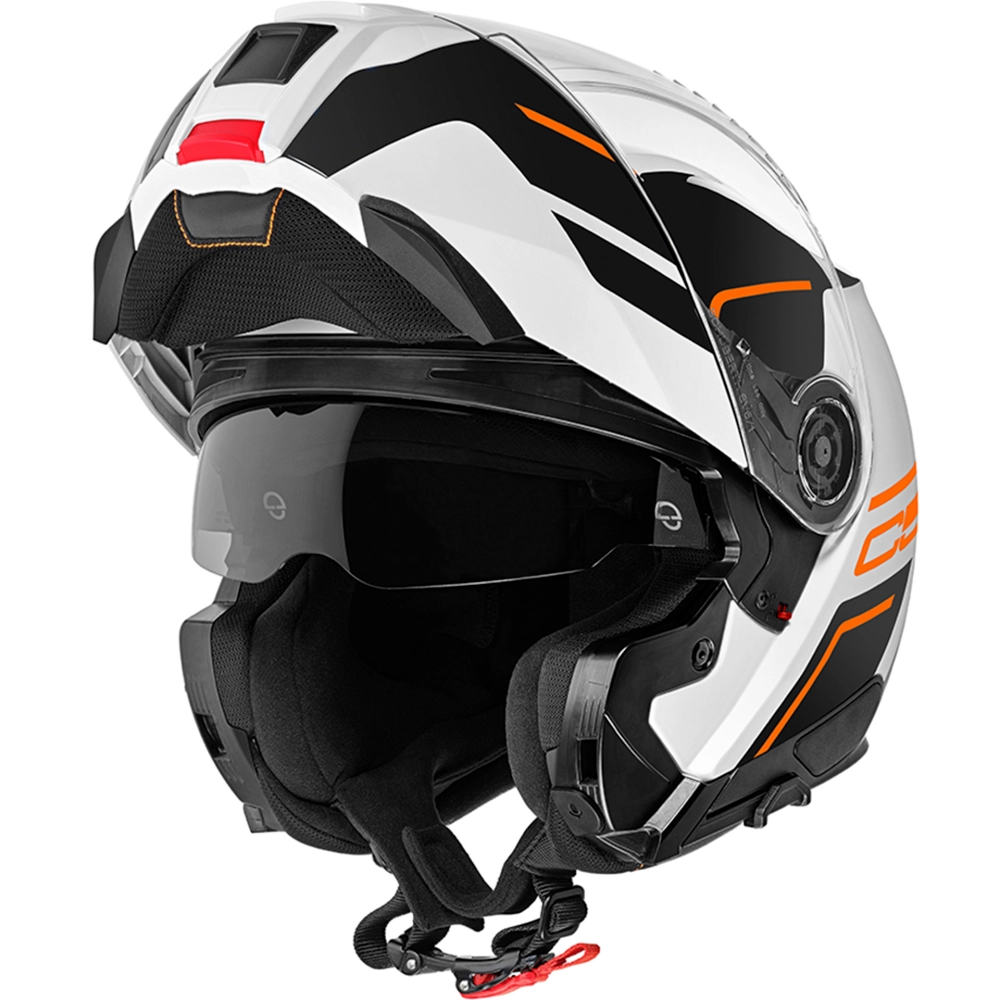 Шлем Schuberth C5 Master Orange, белый/черный/оранжевый, размер L (RR)