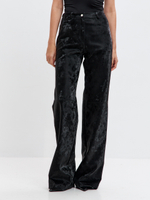 Брюки Боуи из экокожи в оттенке опал