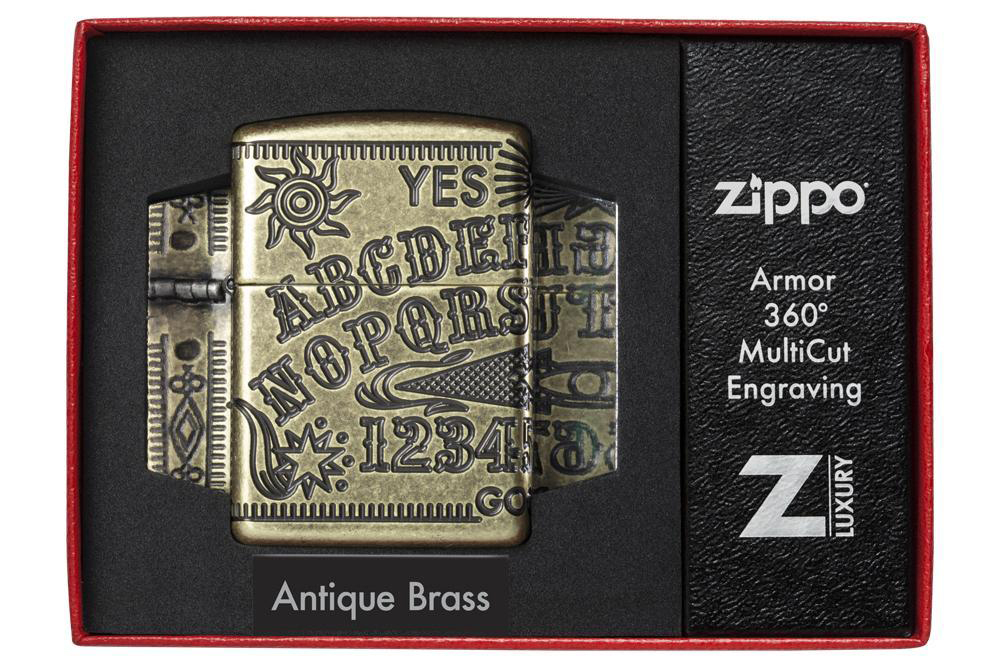 Зажигалка Armor™ Antique Brass Ouija Board Design ZIPPO 49001