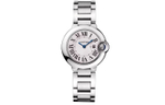 CARTIER Blue Balloon Collection Quartz Movement Women"s Watch Watch 28mm Silver Dial Stainless Steel Watchband