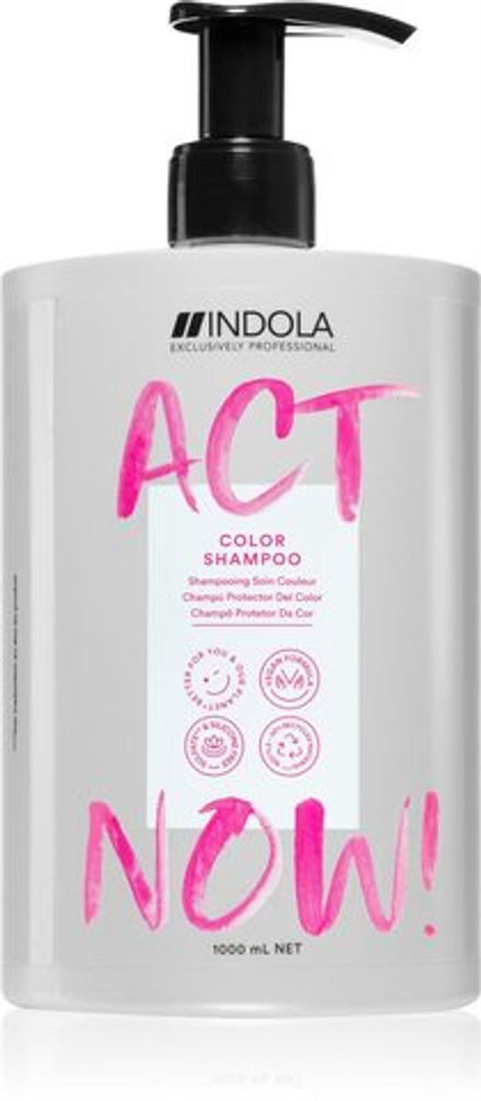 Indola Act Now! Color - шампунь для защиты цвета /   1000  ml  / GTIN 4045787578324
