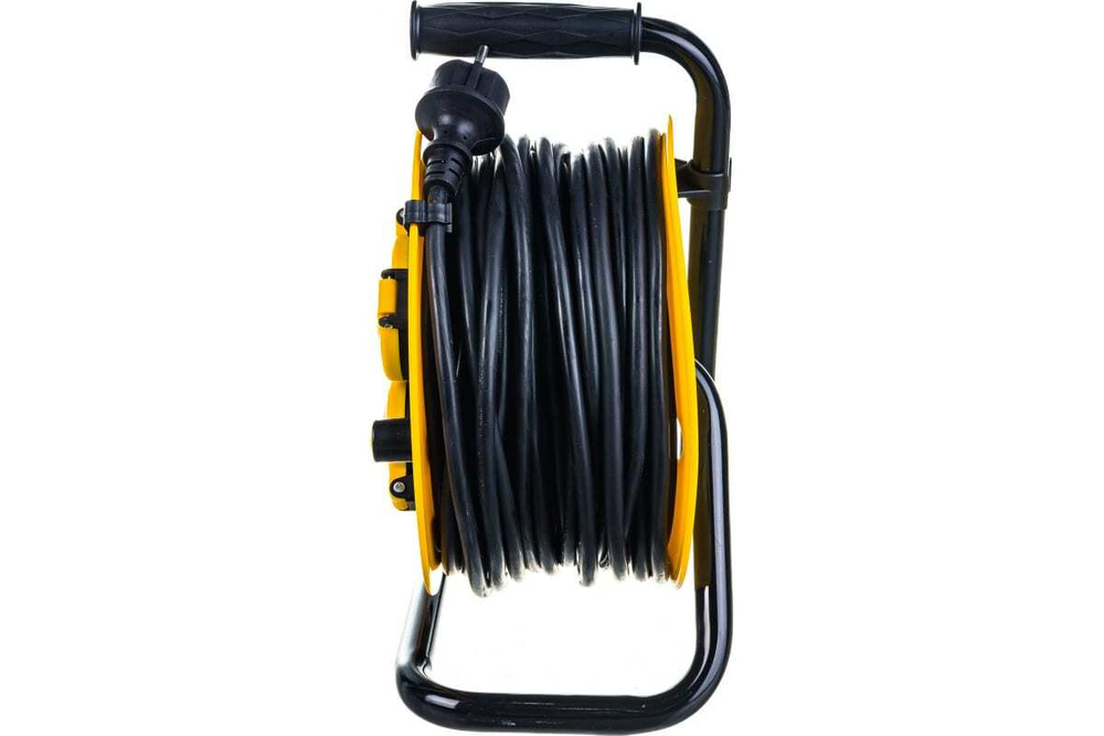 Удлинитель силовой на катушке с термозащитой 4 места 3500Вт 30м 3х1,5мм2 IP44 INDUSTRIAL PLUS IEK