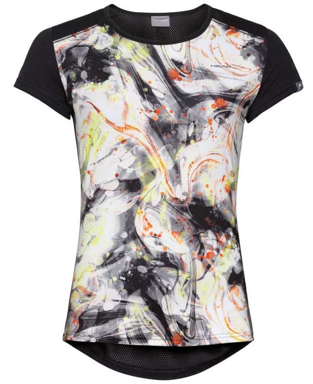 Женская футболка теннисная Head Sammy T-Shirt W - caleido grey/black