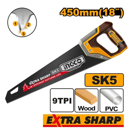 Ножовка по дереву INGCO HHAS68450 INDUSTRIAL 450 мм