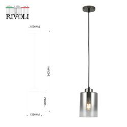 Светильник подвесной (подвес) Rivoli   9322-201 1 х Е27 40 Вт модерн