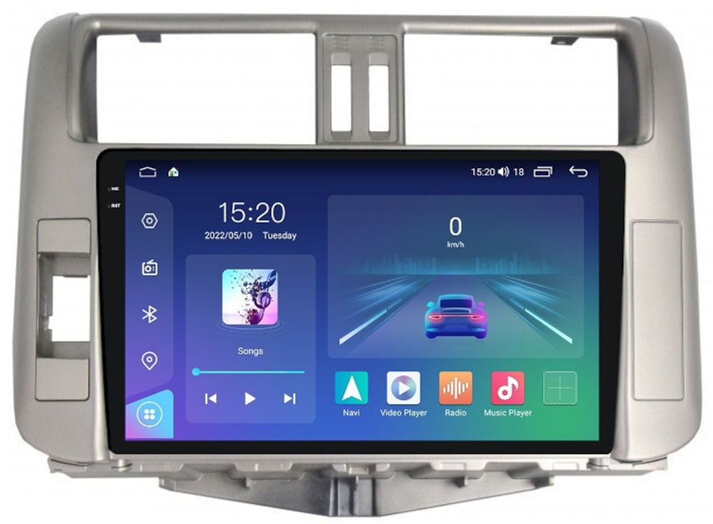 Магнитола для Toyota Land Cruiser Prado 150 2009-2013 - Parafar PF065U2K на Android 13, QLED+2K, ТОП процессор, 8Гб+128Гб, CarPlay, 4G SIM-слот