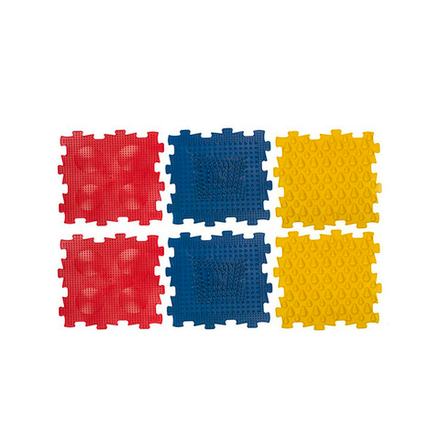 Коврик игровой массажный У682, 6 модулей 24,5*24,5*1,4см.