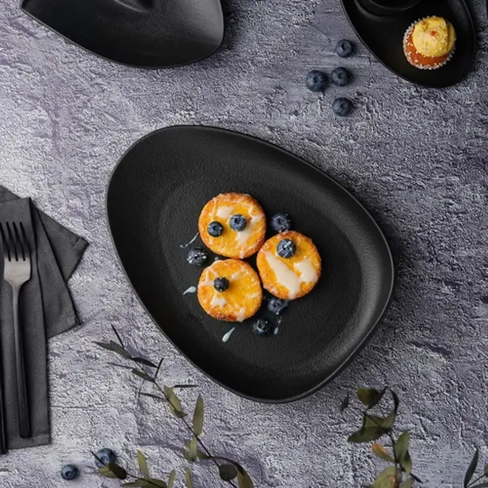 Блюдо овальное 26,5*20 см h4,5 см Smooth Black Raw Stellar P.L. Proff Cuisine [3]