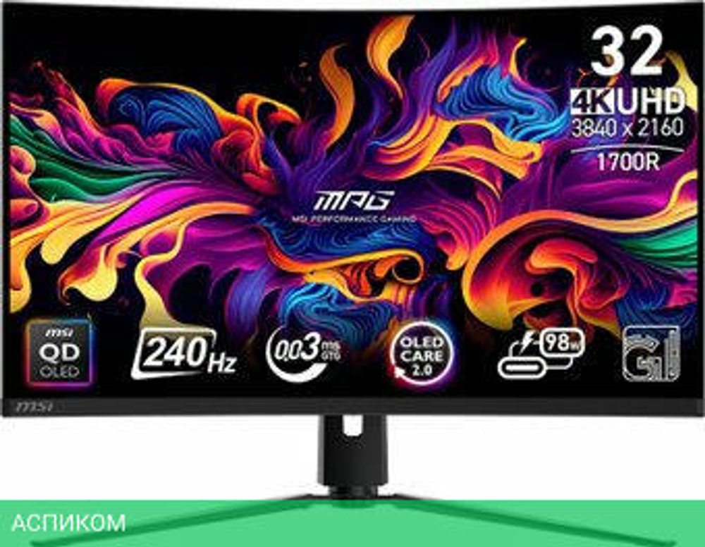 Игровой монитор MSI MPG 321CURX QD-OLED