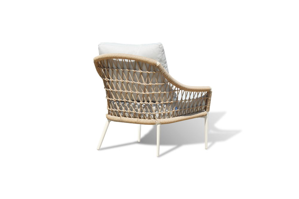 "Венеция" лаунж-зона из искусственного ротанга, цвет соломенный