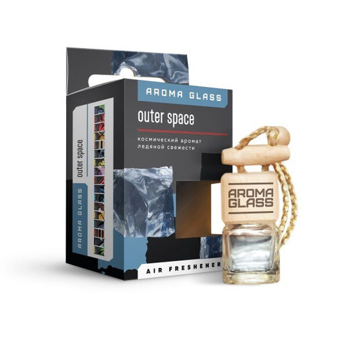 Ароматизатор подвесной  Aroma Glass  Outer Space (аромат ледяной свежести) (FOUETTE)