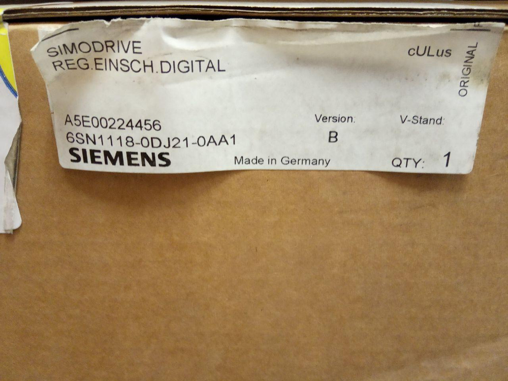 Новый 6SN1118-0DJ21-0AA1